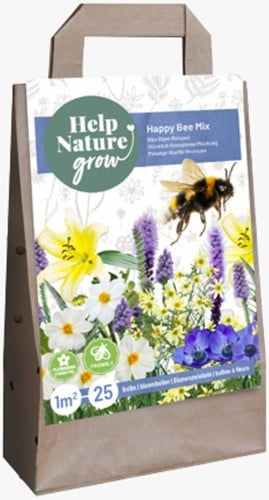 Sac de Bulbes à Fleurs pour Abeilles Heureuses – 25 Bulbes d’Été