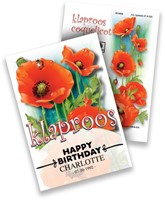 Pavot Paquets de semences personnalisés - 100 pièces-2