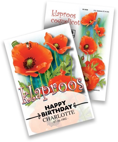 Pavot Paquets de semences personnalisés - 100 pièces-2