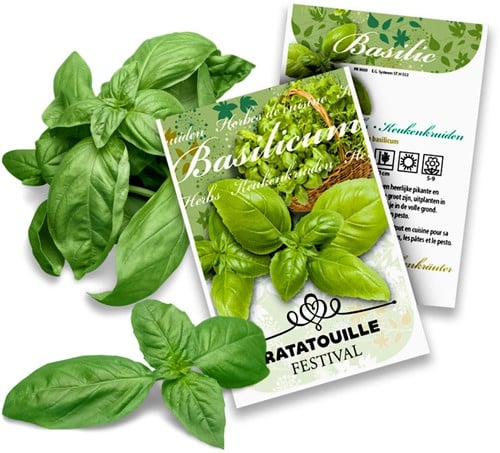 Herbes de Basilic Paquets personnalisés - 2.000 pièces