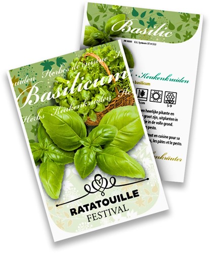 Herbes de Basilic Paquets personnalisés - 5.000 pièces-2