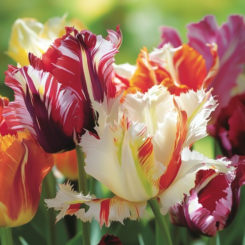 Tulipa Parrot Mix - Mélange Tulipes Perroquet