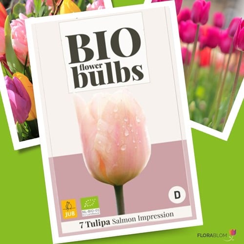 Tulipe Salmon Impression - Organique
